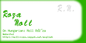 roza moll business card